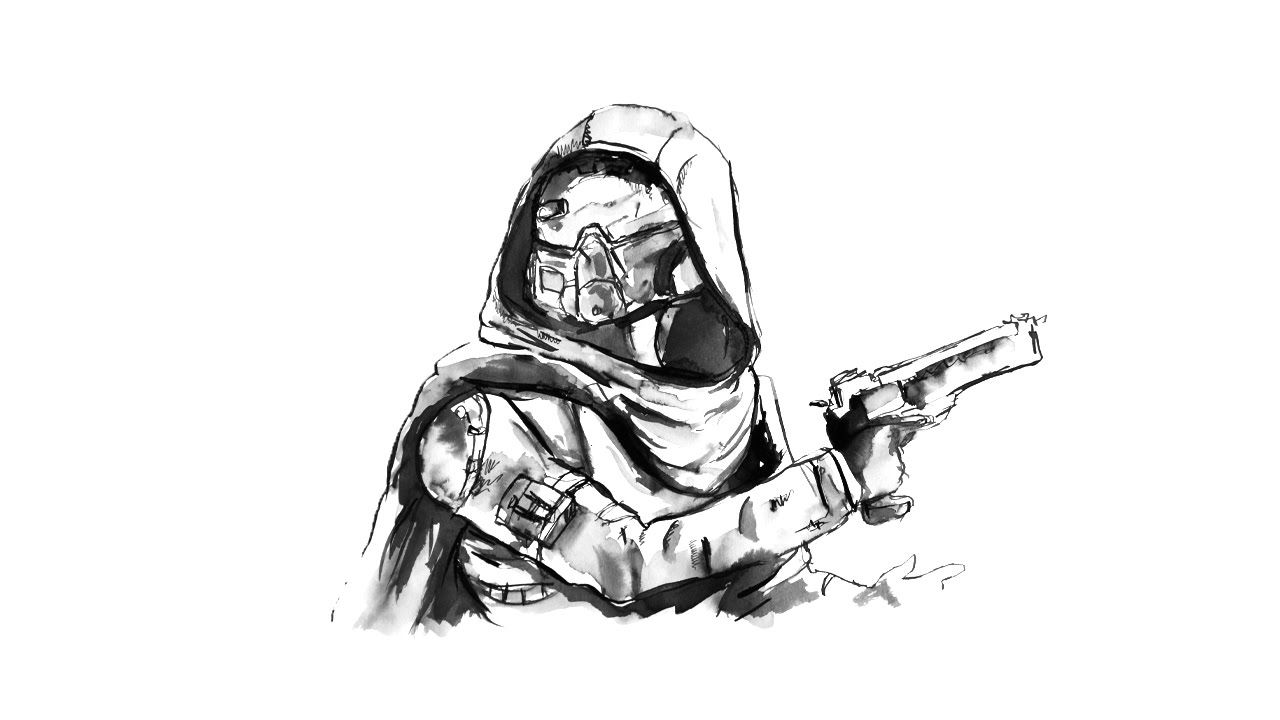 1280x720 Hunter (Destiny) - Destiny Sketch