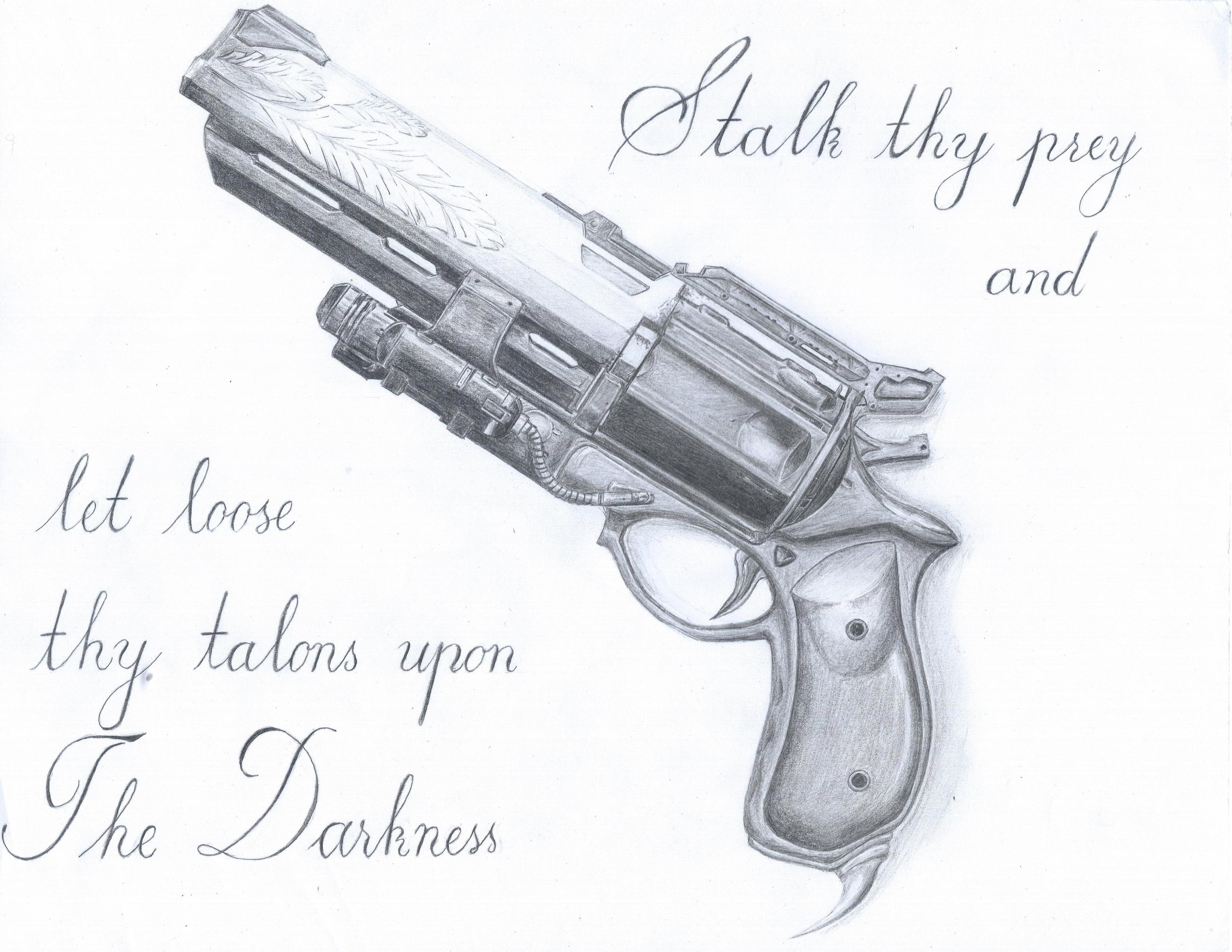 3686x2849 Sketch And Drawing Of Hawkmoon Destinythegame - Destiny Sketch