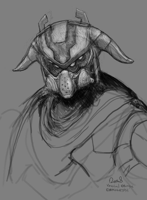 586x800 Vandal Sketch (Destiny Fanart) By Maugryph - Destiny Sketch