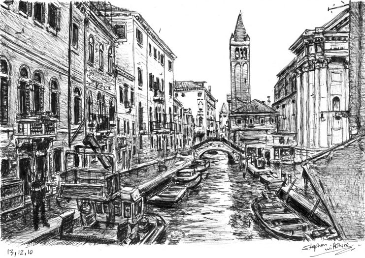 741x525 Highly Detailed Cityscape Sketches By Stephen Wiltshire Wanderarti - Detailed Sketches