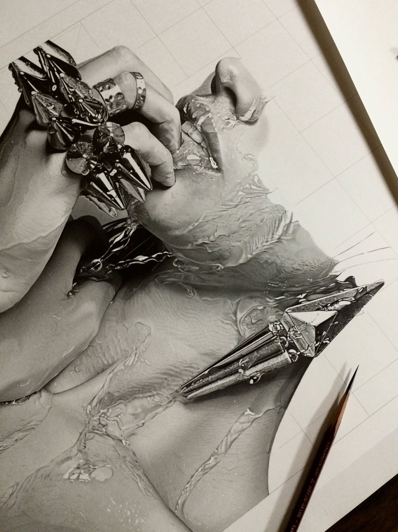 800x1067 Highly Detailed Close Ups Of Amazing Hyper Realistic Pencil - Detailed Sketches