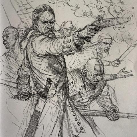 480x480 Sketchbook Vol 1. Level Up! Includes More Detailed Original Sketch - Detailed Sketches