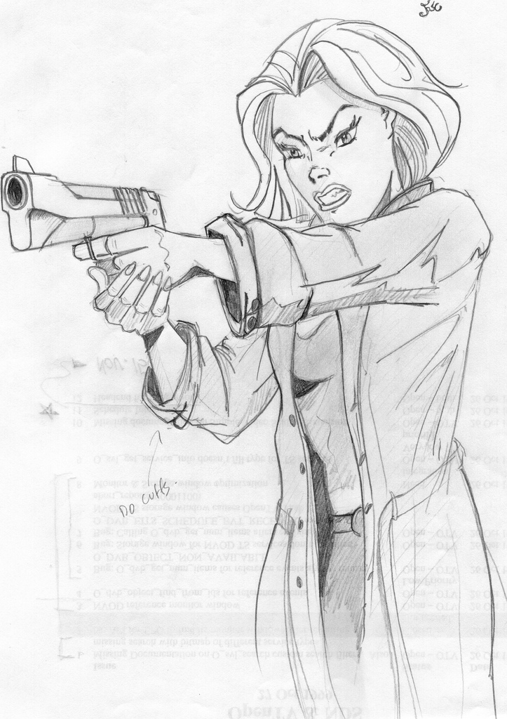 723x1024 Pencil Sketch Of Woman Detective Sketch Influenced By J. - Detective Sketch
