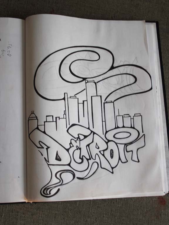 576x768 Detroit Inspired Custom Kicks Coloring Outside The Lines - Detroit Sketch