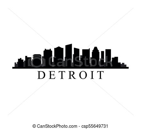 Detroit Skyline Sketch at PaintingValley.com | Explore collection of ...