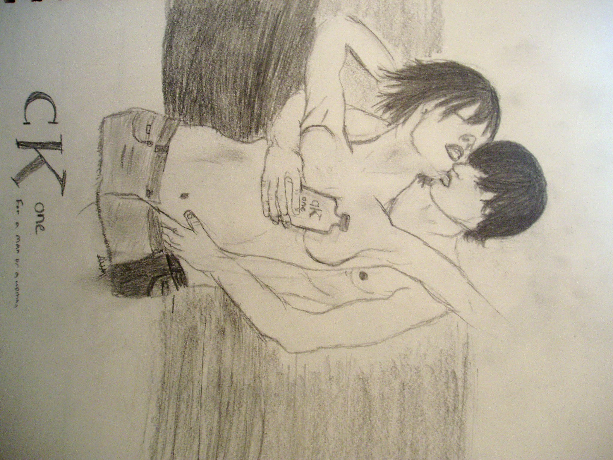 2048x1536 Drawing Of A Girl Crying In Corner Calvin Klein Adgirl On The - Deviantart Sketch