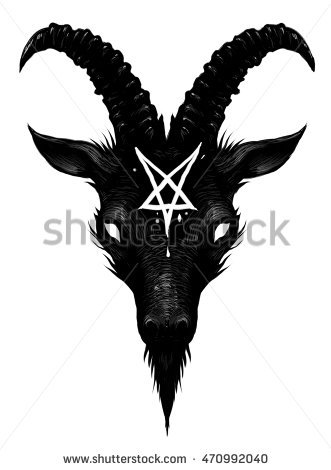 331x470 Drawn Devil Goat Horn - Devil Horns Sketch