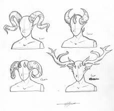 228x221 How To Draw Demon Horns - Devil Horns Sketch