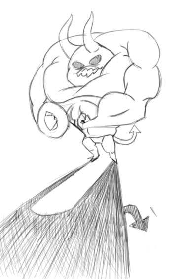 375x565 Devil Sketch - Devil Sketch