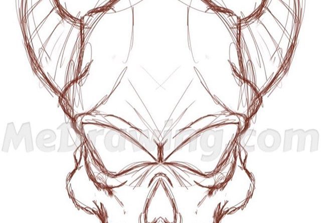 640x445 Pencil Sketch - Devil Sketch