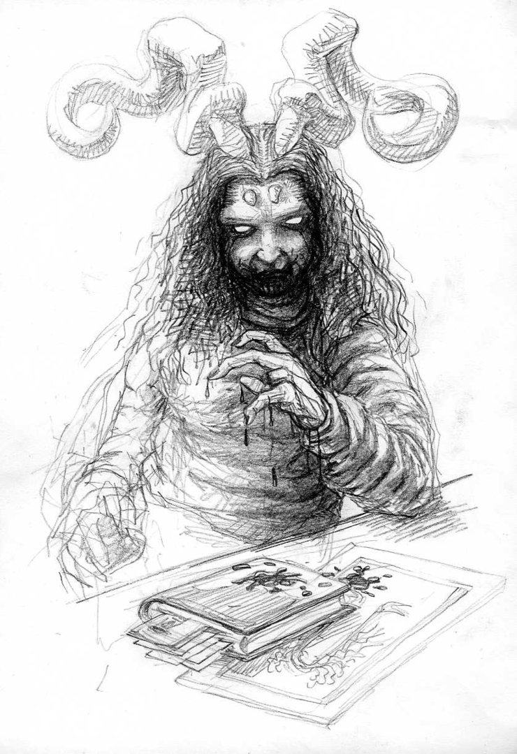 740x1079 Sketch For Devil By Rephisto - Devil Sketch