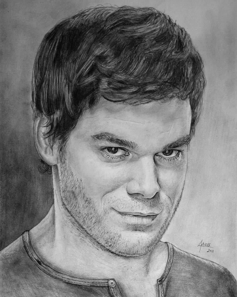 1000x1250 Dexter Morgan. Pencil On Paper. - Dexter Sketch