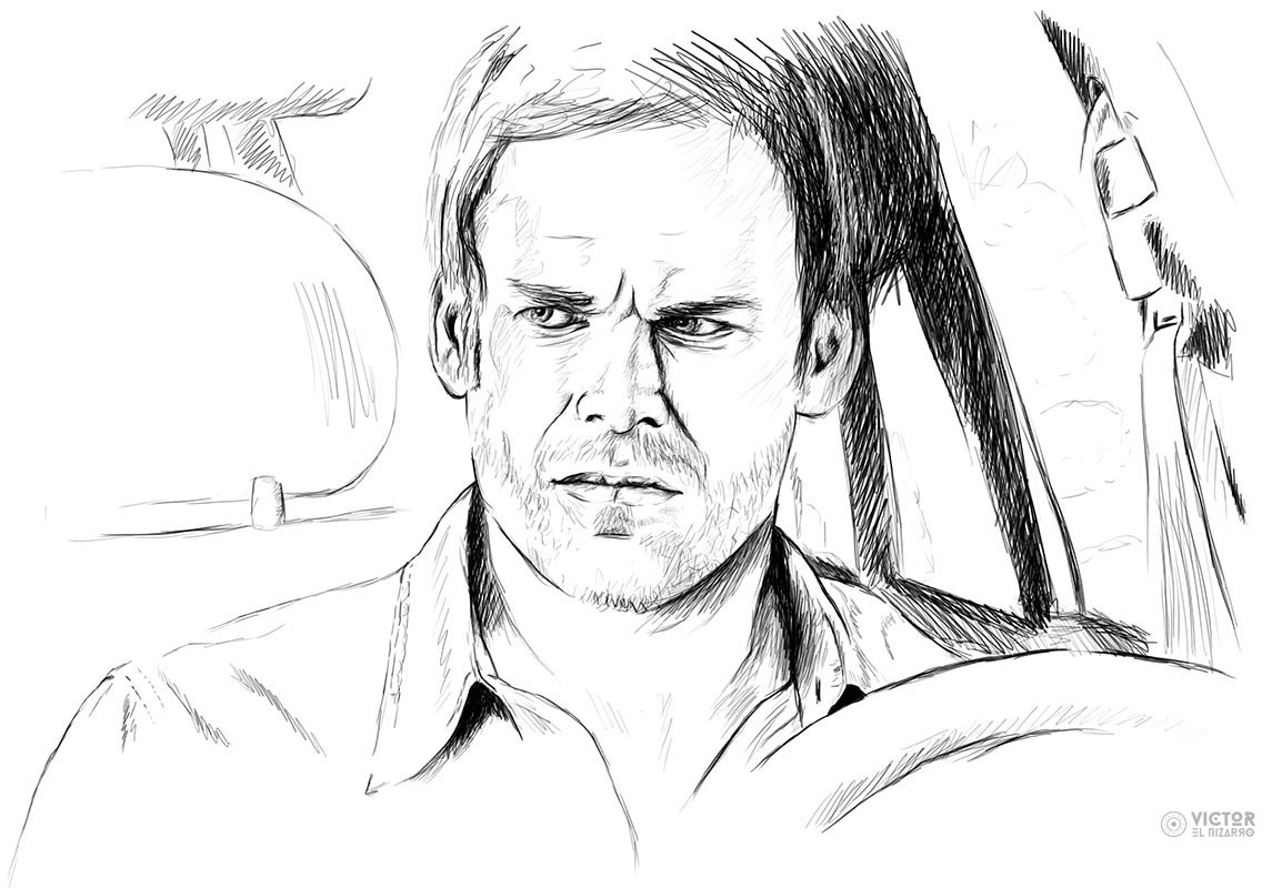 1145x800 Victor El Bizarro - Dexter Sketch