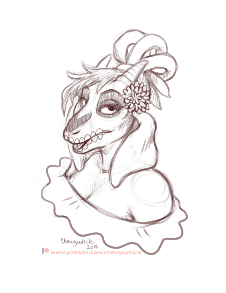 773x1000 Dia De Los Muertos Icky - Dia De Los Muertos Sketch