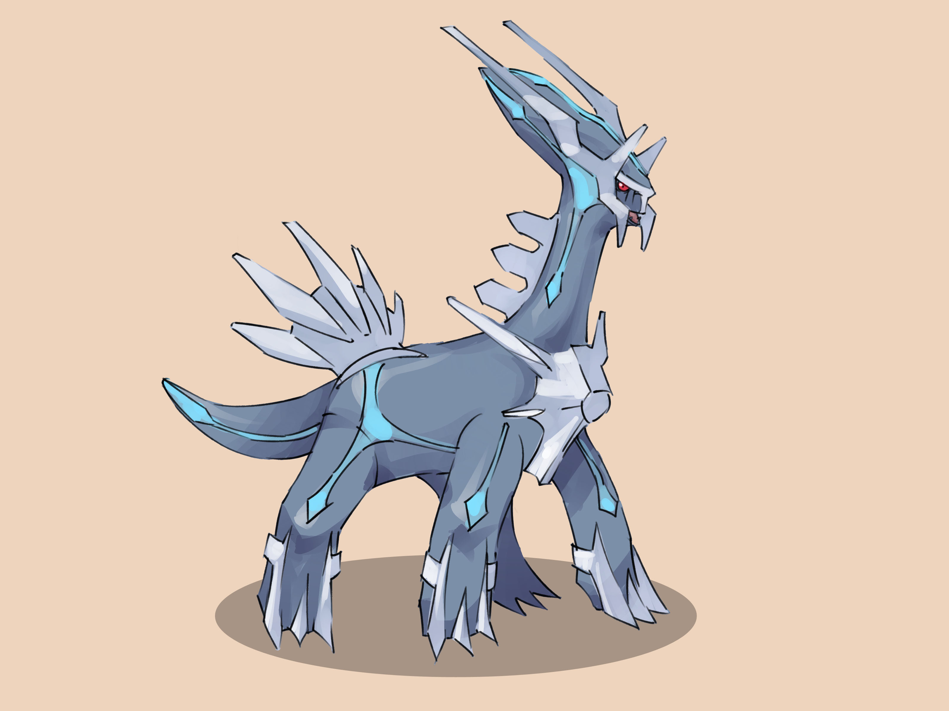 3200x2400 How To Draw Dialga 13 Steps (With Pictures) - Dialga Sketch.