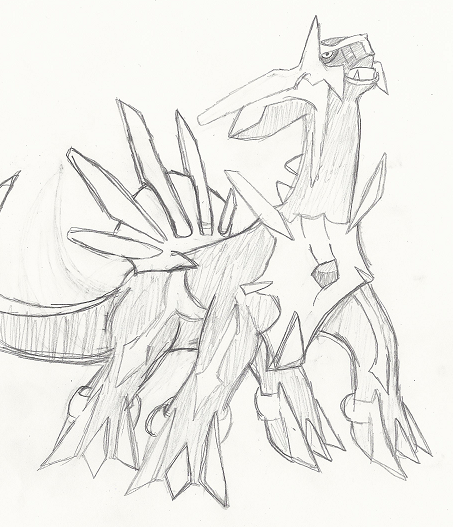 453x527 Primal Dialga - Dialga Sketch