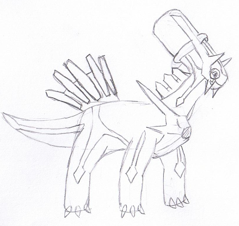 813x769 Tea Party Itt. Forums - Dialga Sketch