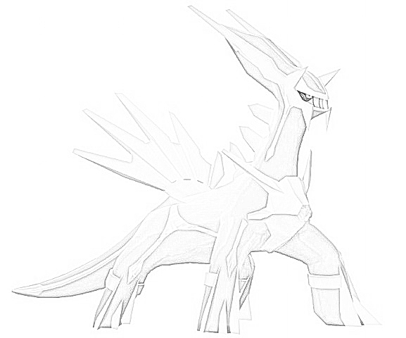 577x480 Dialga Sketch By Pokemongamer - Dialga Sketch