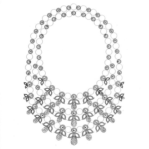 480x480 Design - Diamond Necklace Sketch