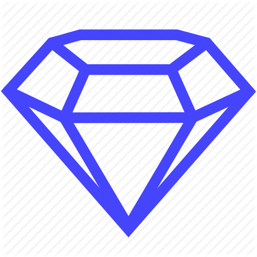 512x512 Brilliant, Diamond, Favorite, Luxury, Sketch Icon - Diamond Sketch