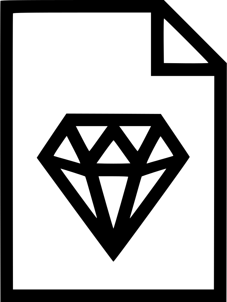 738x980 Diamond Sketch Svg Png Icon Free Download ( 435561 - Diamond Sketch Images