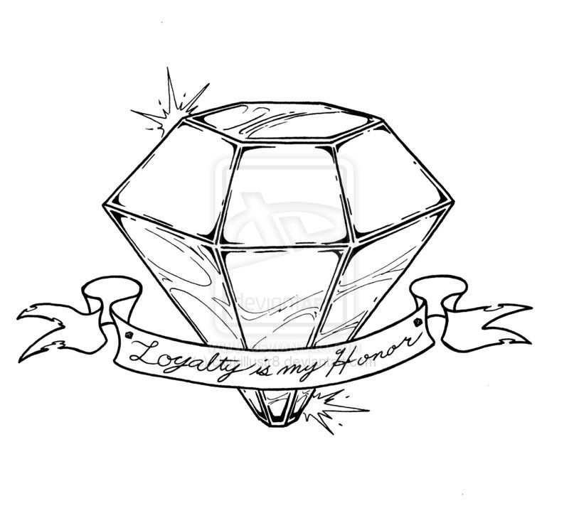 800x722 Diamond Tattoo By Ckirkillustr8.jpg Pixels Tattoo - Diamond Tattoo Sketch