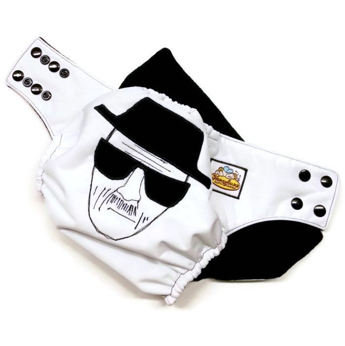 699x700 Heisenberg Wanted Sketch Cloth Diaper By Honeybuns Breaking Bad - Diaper Sketch