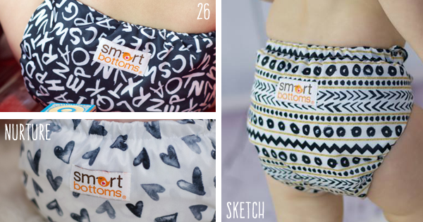 600x315 Meet Sketch, 26 And Nurture, Smart Bottoms Diapers New Prints - Diaper Sketch