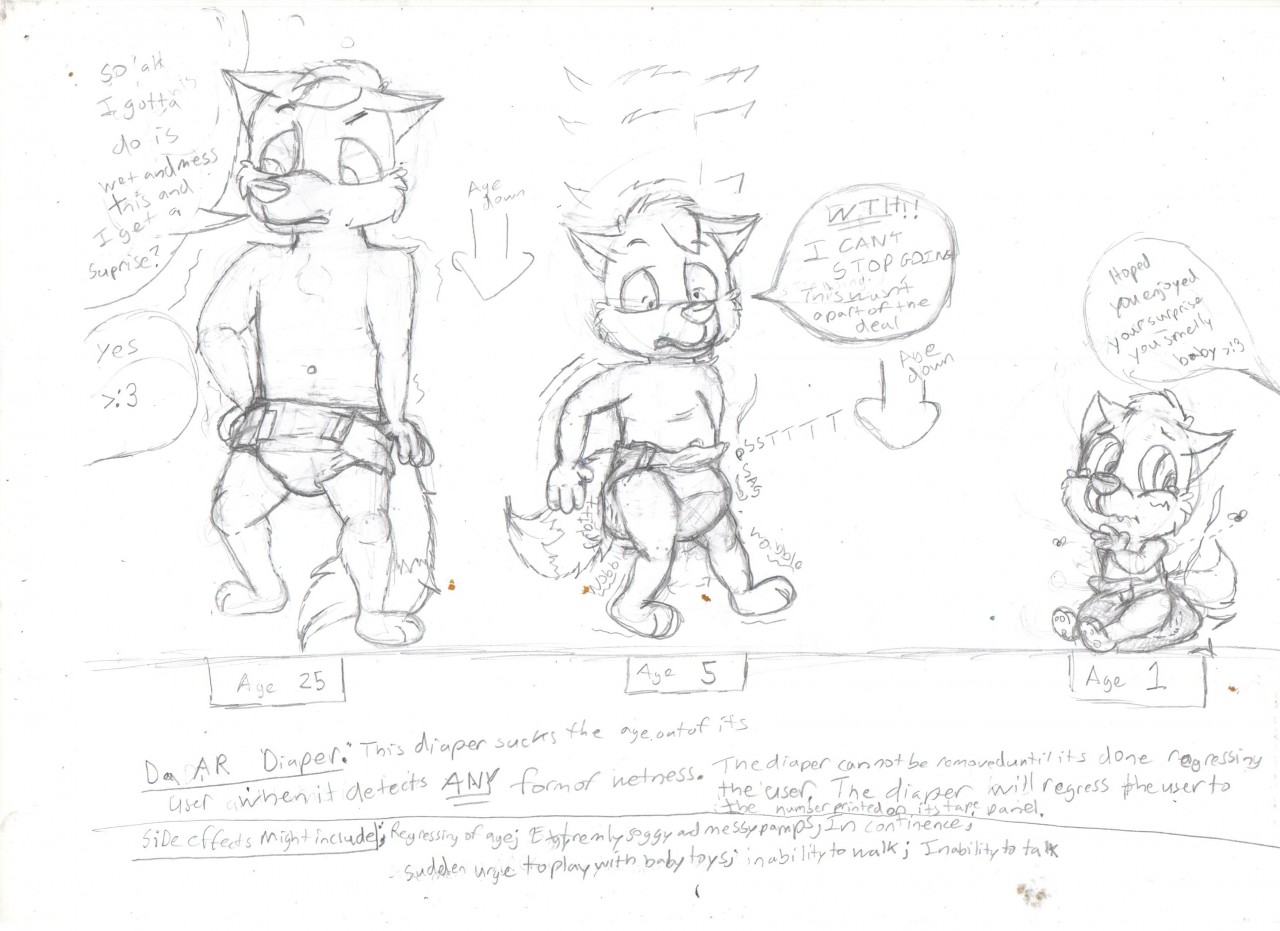 1280x931 Sketch]da Age Regression Diaper By Kratox - Diaper Sketch