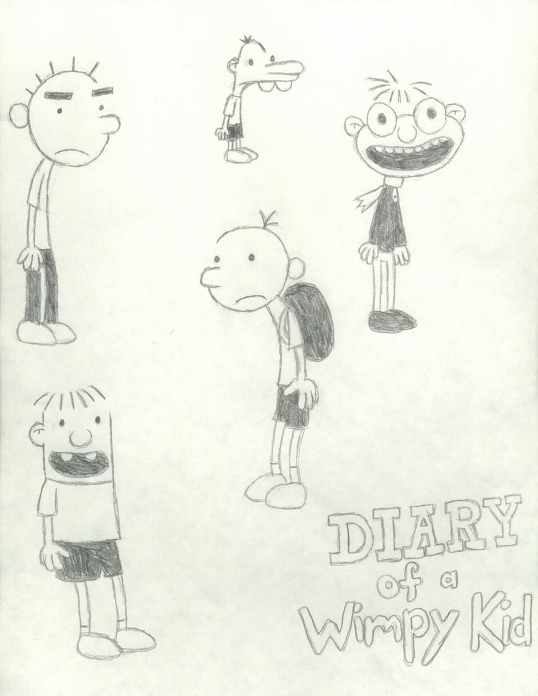 786x1017 Diary Of A Wimpy Kid Sketches By Linzvstheworld - Diary Sketches