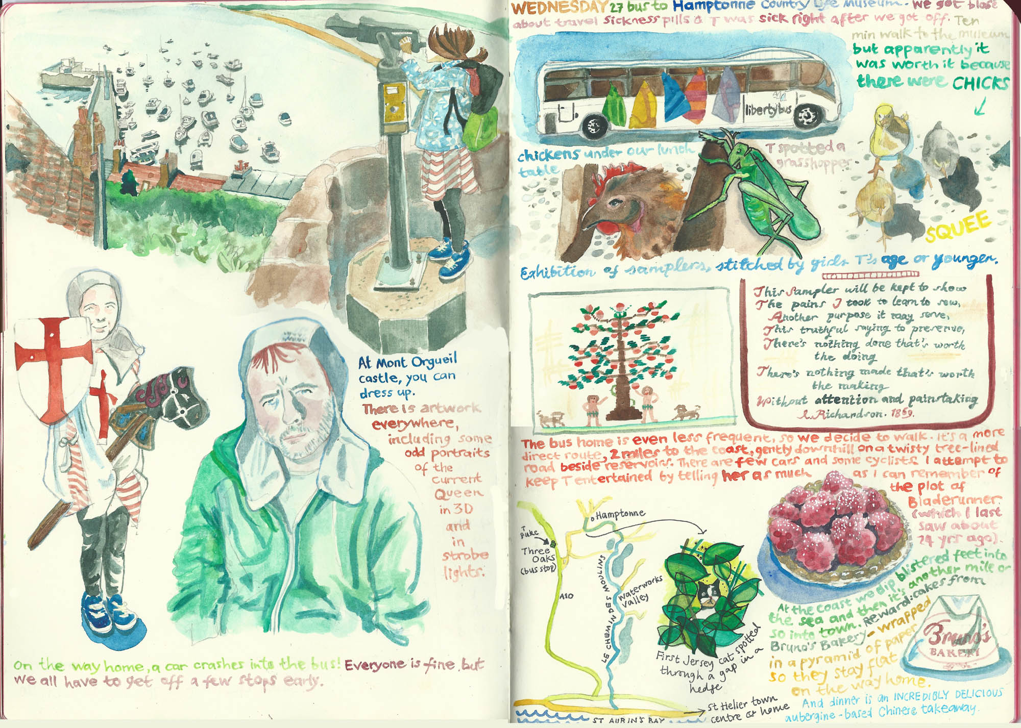 2000x1427 Jersey Holiday Sketch Diary Myf Draws Apparently - Diary Sketches