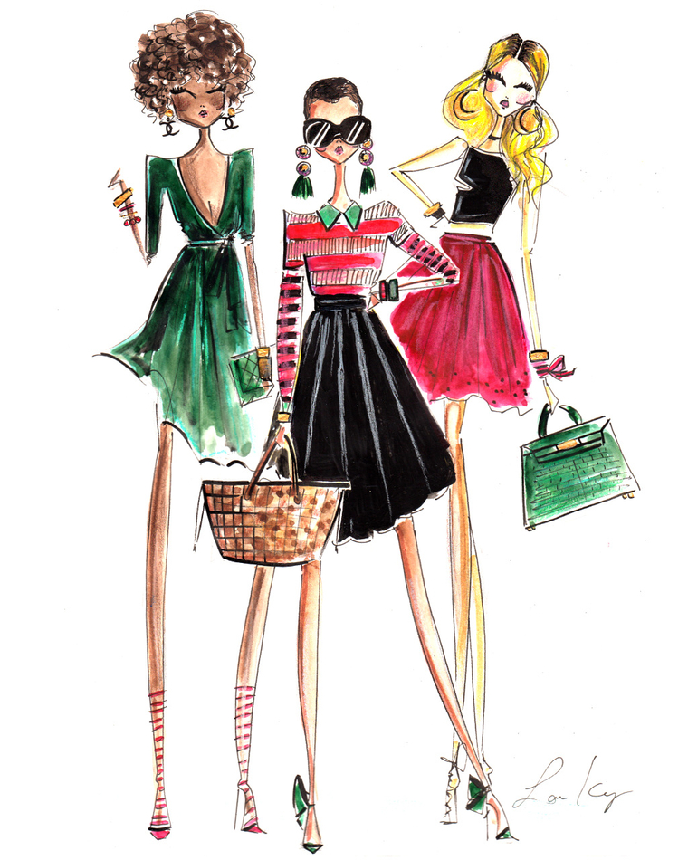 760x950 Brunch Girls By Diary Sketches - Diary Sketches