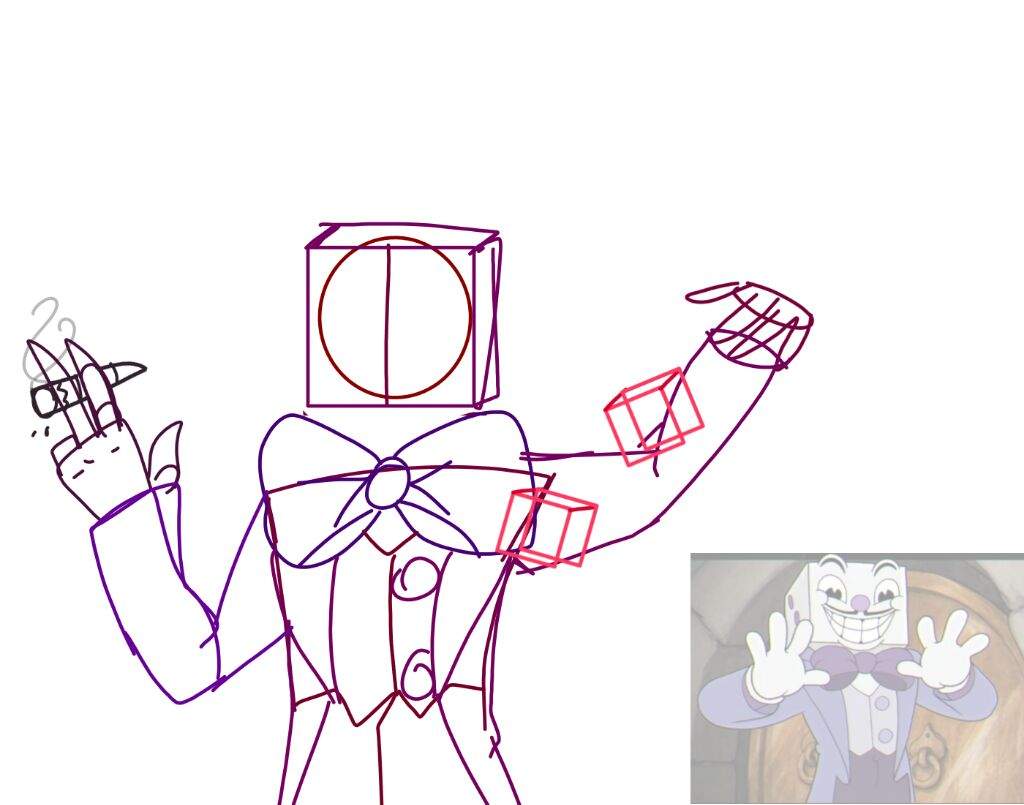 1024x805 King Dice Sketch Cuphead Amino - Dice Sketch