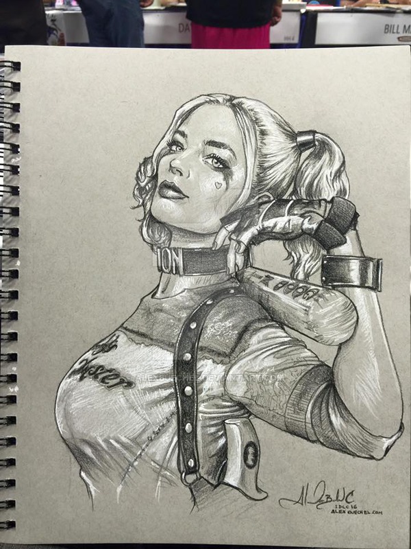 600x800 San Diego Comic Con Sketch Harley Quinn By Alexbuechel - Diego Sketch
