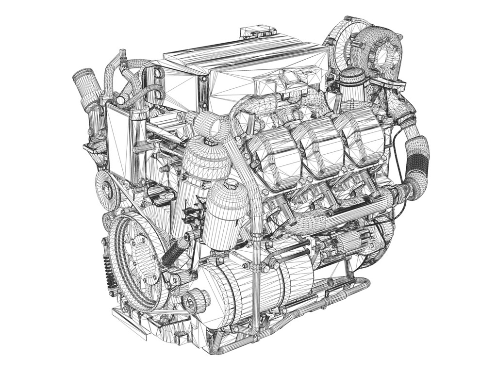 Car Engine Sketch at PaintingValley.com | Explore collection of Car