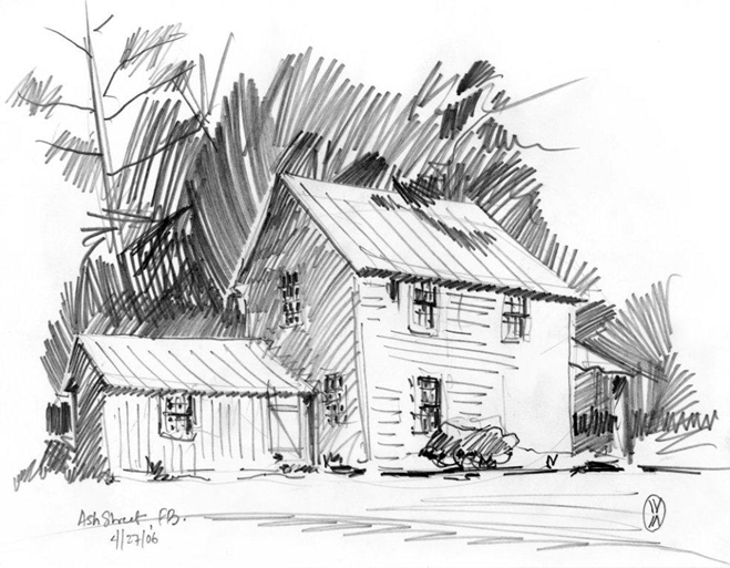 659x513 Sketches And Illustrations Maurer Fine Art, Original Watercolor - Different Sketches