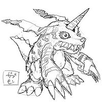 200x200 Gabumon - Digimon Sketch