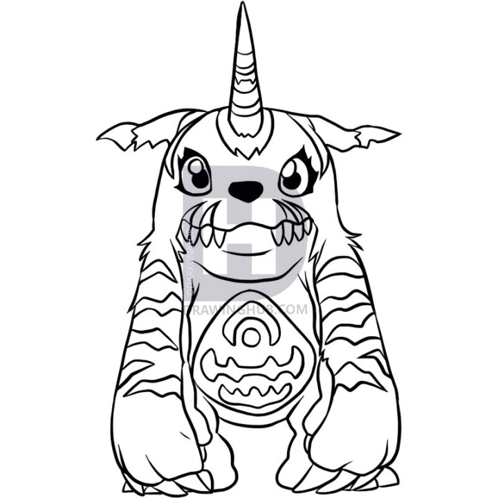 720x720 How To Draw Digimon, Step By Step, Drawing Guide, By Darkonator - Digimon Sketch