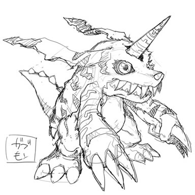 384x384 Image - Digimon Sketch