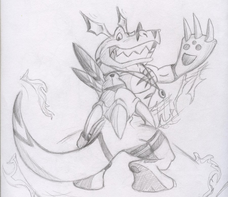 900x778 Very Old Digimon Sketch By Gruine - Digimon Sketch