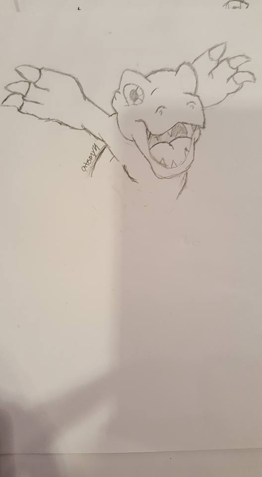 528x960 Digimon Sketch By Timaeussynchronization - Digimon Sketch