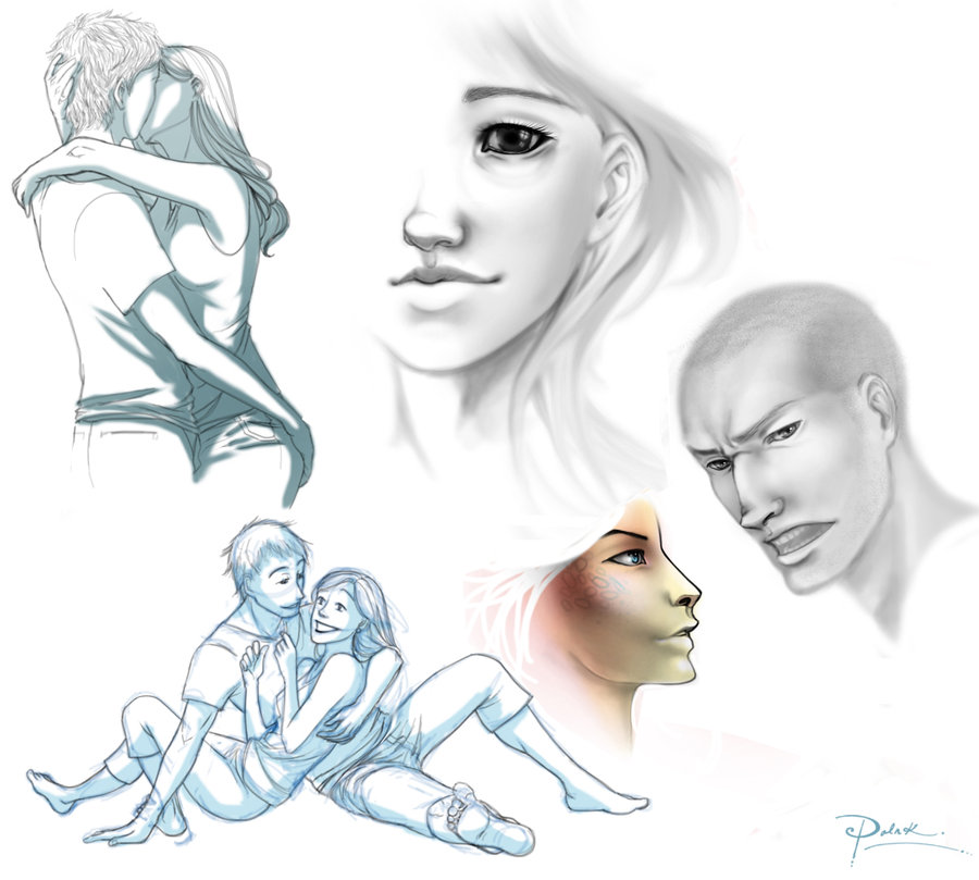 900x809 Digital Sketches By Palnk - Digital Art Sketch