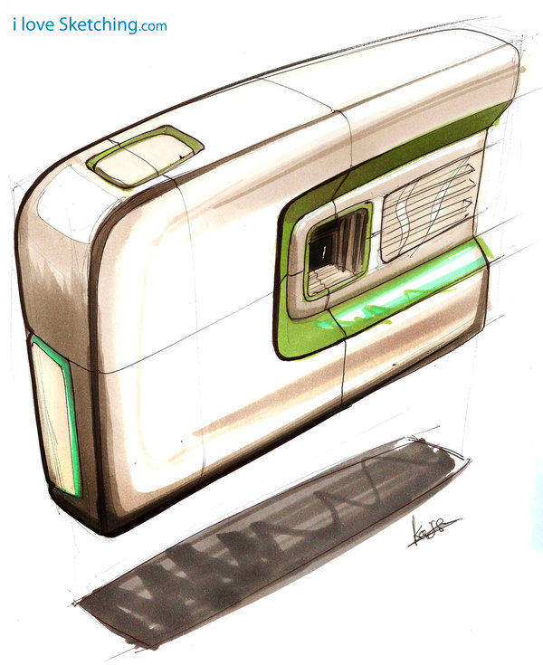 600x735 Digital Camera Marker Sketch By Ecco666 - Digital Camera Sketch