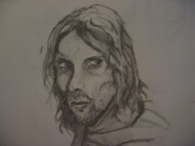 400x300 Digital Painting And Sketch Of Aragorn! - Digital Painting Sketch