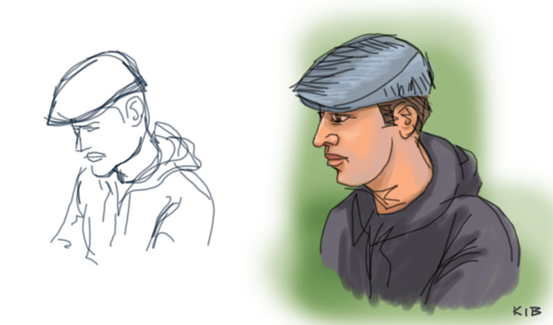 800x470 Digital Sketches People - Digital Painting Sketch