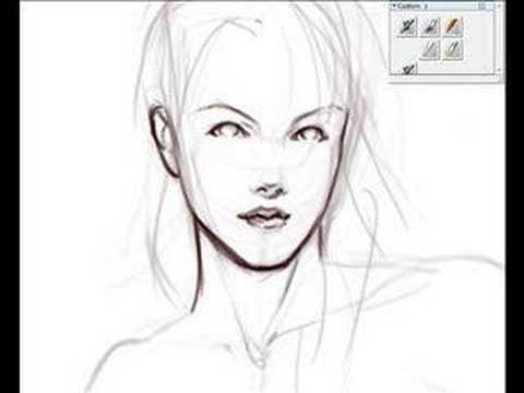 480x360 Digital Speed Sketching Female Figure - Digital Sketch