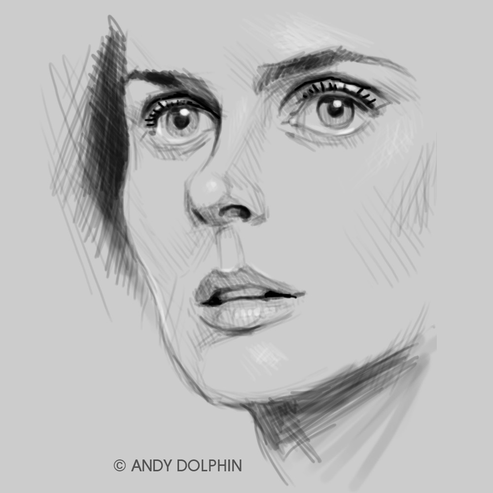 1000x1000 My Week In Art Sketching Bones - Digital Sketch