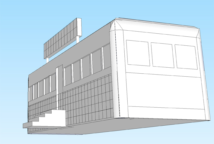 709x479 Jed Alexander Diner Drawing, 3d Models, And When Detail Is And - Diner Sketch