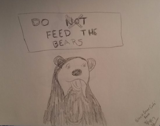 550x432 This Is A Sketch I Drew Of The Statue Inside The Cafe. - Diner Sketch