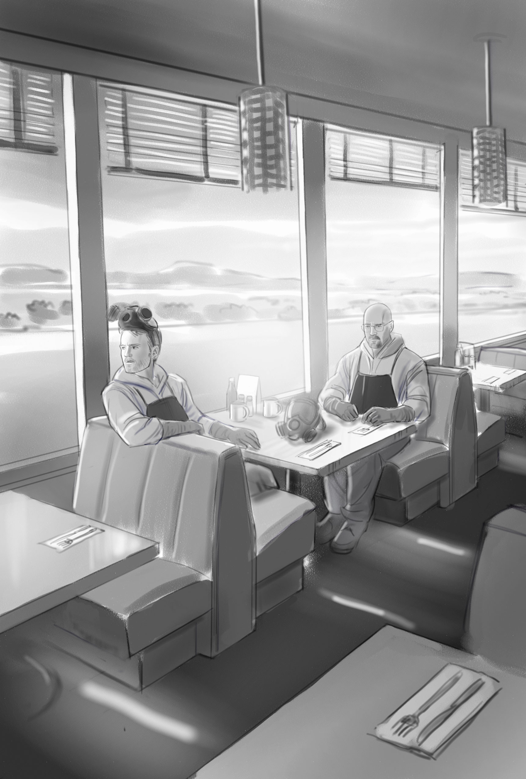 1721x2550 V1tal - Diner Sketch